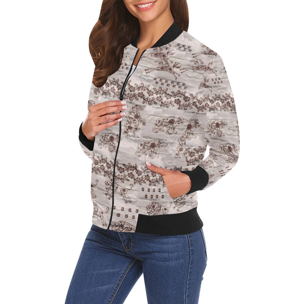 Sacred Run Bomber Jacket for Women