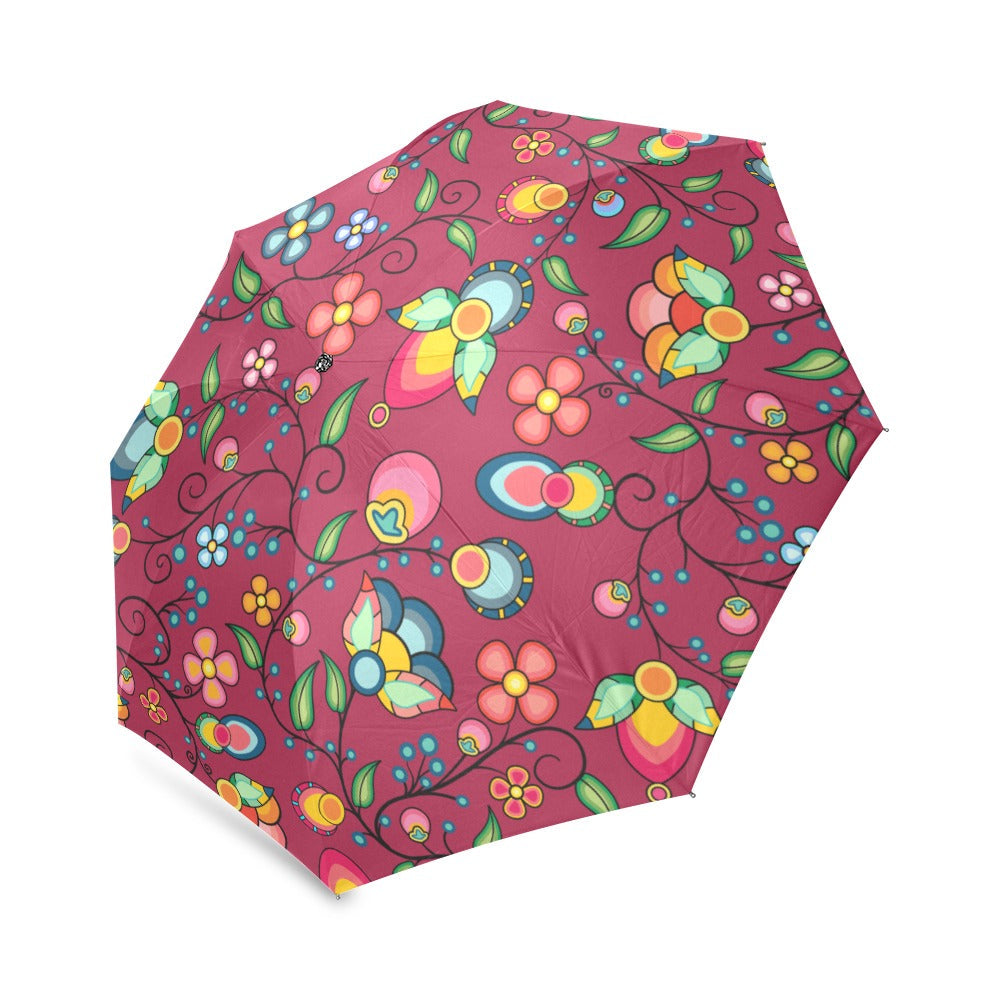 Floral Bounty Magenta Foldable Umbrella