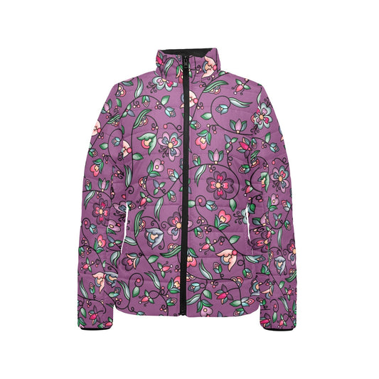 Amber Evening Garland Purple Stand Collar Jacket