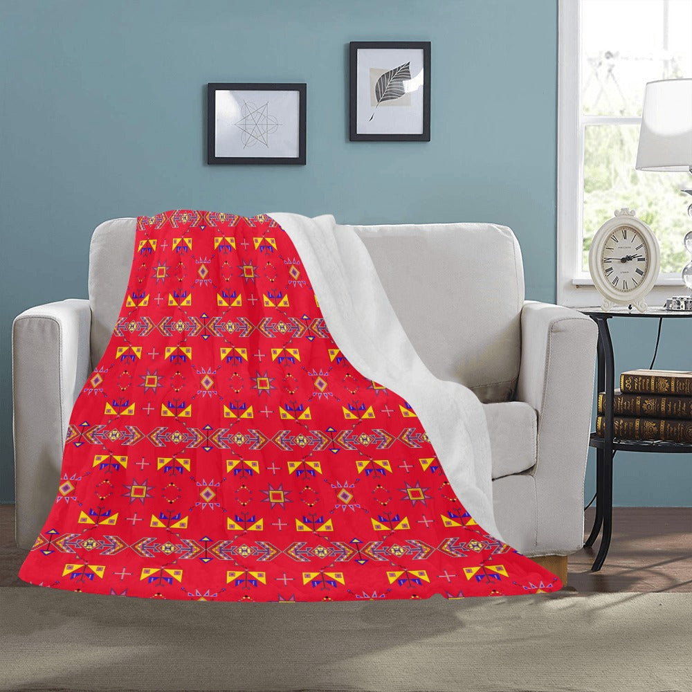 Scattered Generations Red Ultra-Soft Micro Fleece Blanket 50"x60"