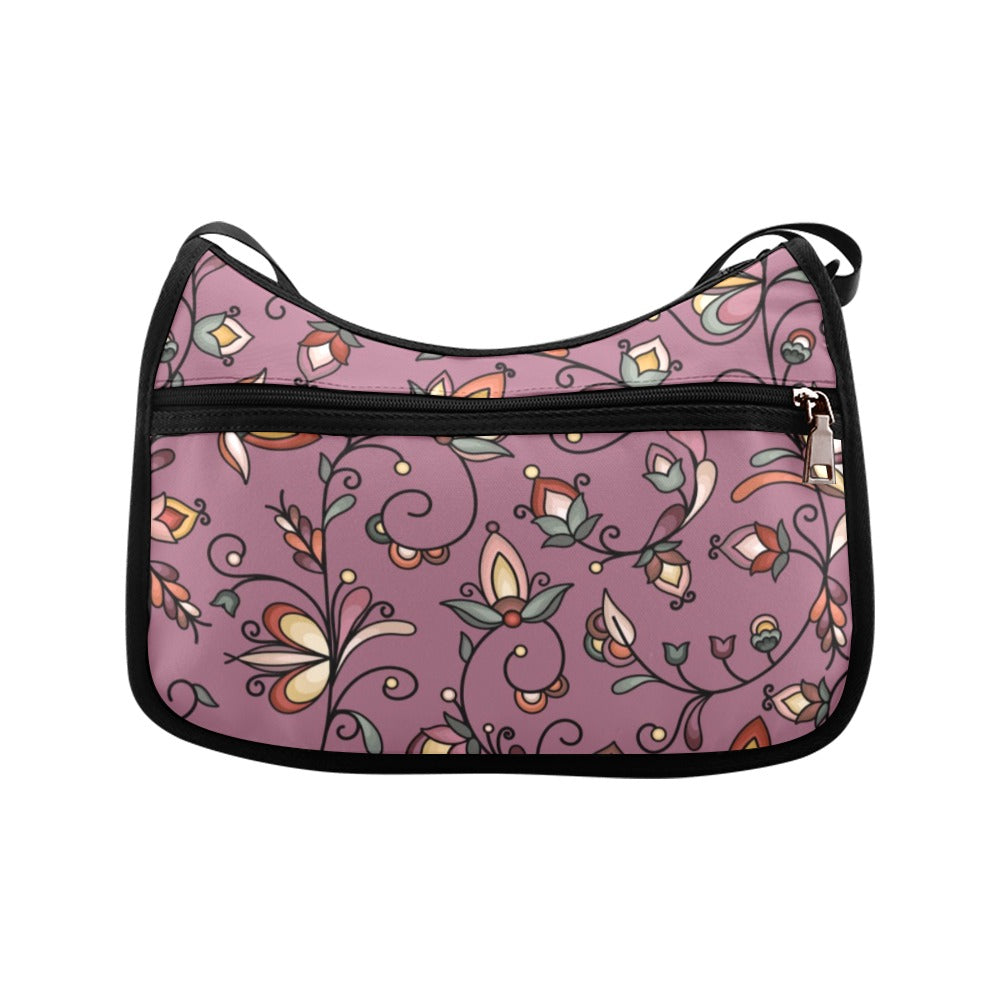 Burnt Sky Petals Magenta Crossbody Bag