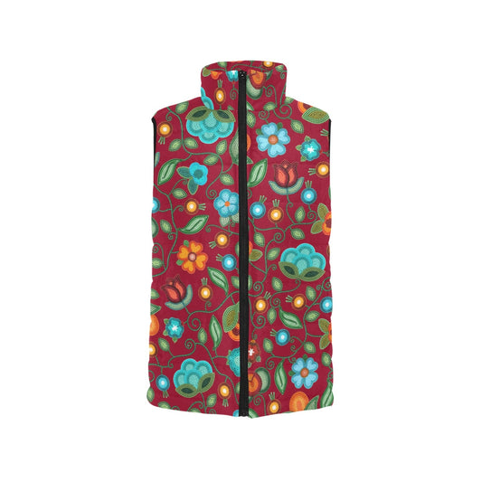Prairie Fire Petals Red Padded Vest
