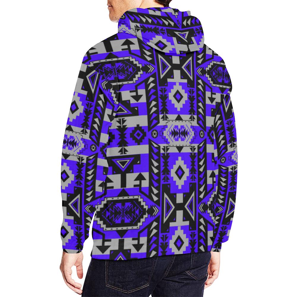 Chiefs Mountain Blue Ridge All Over Print Hoodie for Men (USA Size) (Model H13) All Over Print Hoodie for Men (H13) e-joyer 