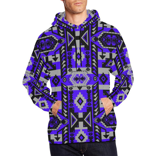 Chiefs Mountain Blue Ridge All Over Print Hoodie for Men (USA Size) (Model H13) All Over Print Hoodie for Men (H13) e-joyer 