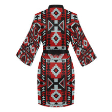 Load image into Gallery viewer, Chiefs Mountain Candy Sierra Dark Long Sleeve Kimono Robe Long Sleeve Kimono Robe e-joyer 
