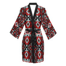 Load image into Gallery viewer, Chiefs Mountain Candy Sierra Dark Long Sleeve Kimono Robe Long Sleeve Kimono Robe e-joyer 
