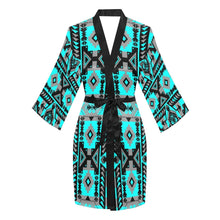 Load image into Gallery viewer, Chiefs Mountain Sky Long Sleeve Kimono Robe Long Sleeve Kimono Robe e-joyer 
