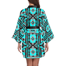 Load image into Gallery viewer, Chiefs Mountain Sky Long Sleeve Kimono Robe Long Sleeve Kimono Robe e-joyer 
