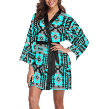 Load image into Gallery viewer, Chiefs Mountain Sky Long Sleeve Kimono Robe Long Sleeve Kimono Robe e-joyer 
