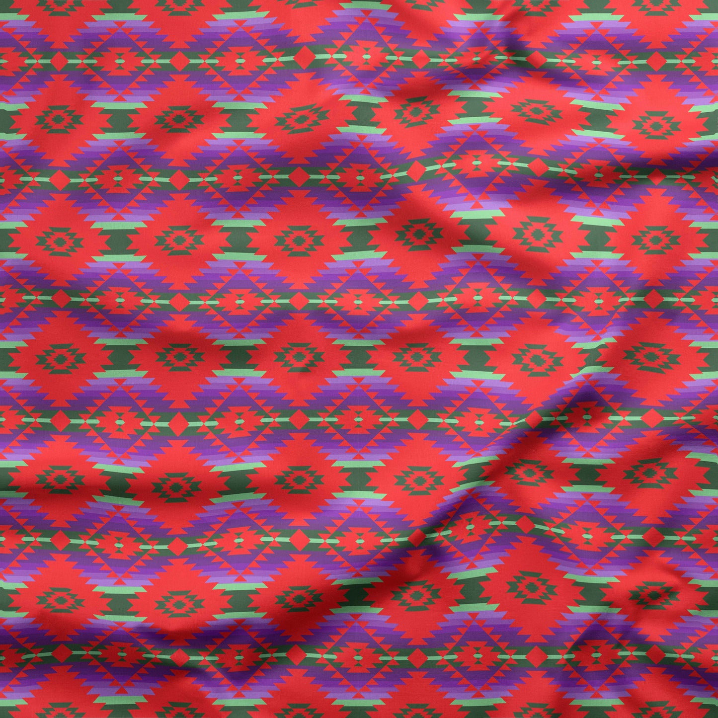 Cree Confederacy Chicken Dance Cotton Sateen Fabric By the Yard 49 Dzine 