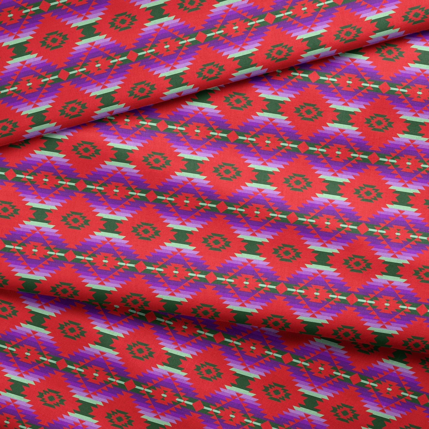 Cree Confederacy Chicken Dance Cotton Sateen Fabric By the Yard 49 Dzine 