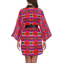 Load image into Gallery viewer, Cree Confederacy Chicken Dance Long Sleeve Kimono Robe Long Sleeve Kimono Robe e-joyer 
