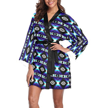 Load image into Gallery viewer, Cree Confederacy Midnight Long Sleeve Kimono Robe Long Sleeve Kimono Robe e-joyer 
