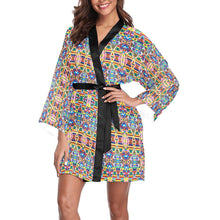 Load image into Gallery viewer, Crow Captive Long Sleeve Kimono Robe Long Sleeve Kimono Robe e-joyer 
