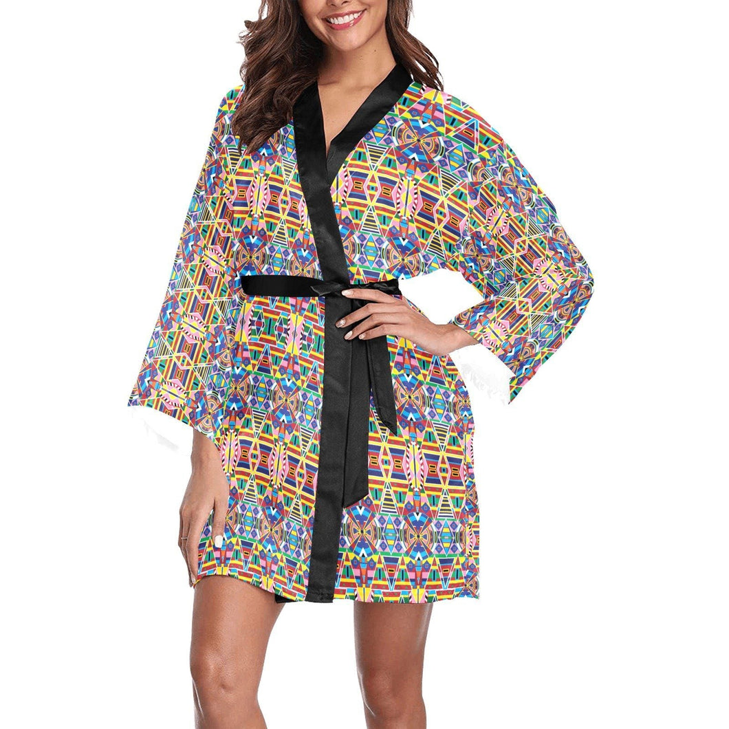 Crow Captive Long Sleeve Kimono Robe Long Sleeve Kimono Robe e-joyer 