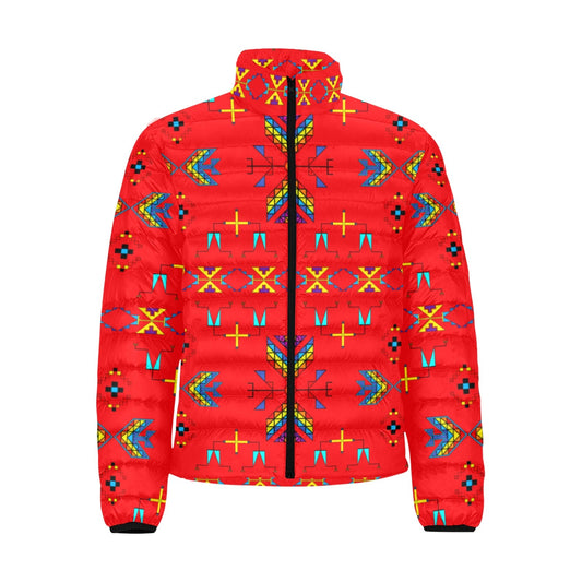 Rainy Chief Rainbow Red  Padded Jacket