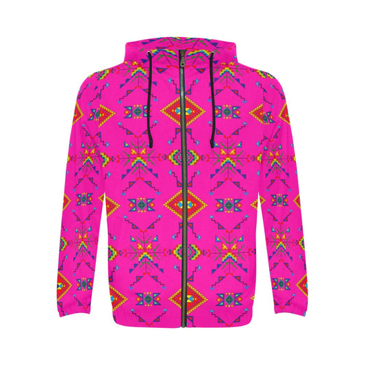 Buffalo Jump Pink Zip Hoodie