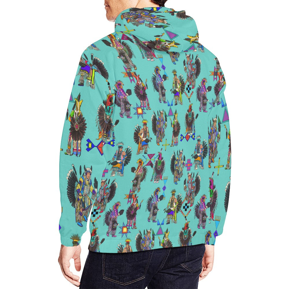 Men's Tradish Dancers Eggshell Blue Hoodie for Men
