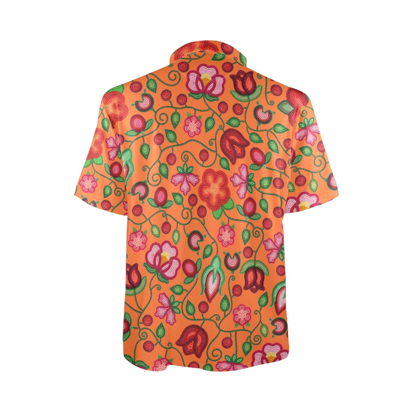 Rose Reverie Orange Polo Shirt