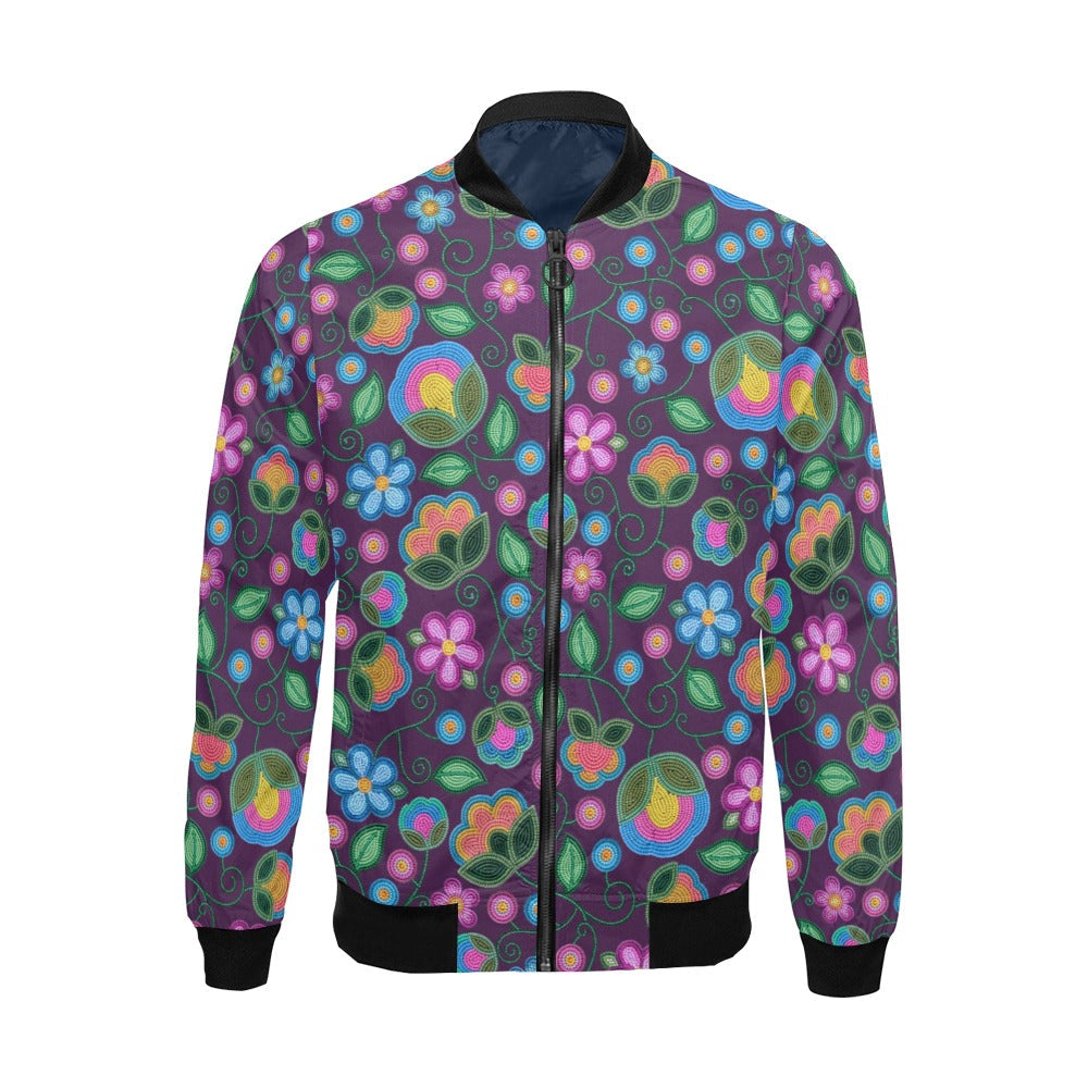 Turquoise Sunbeam Violet Bomber Jacket