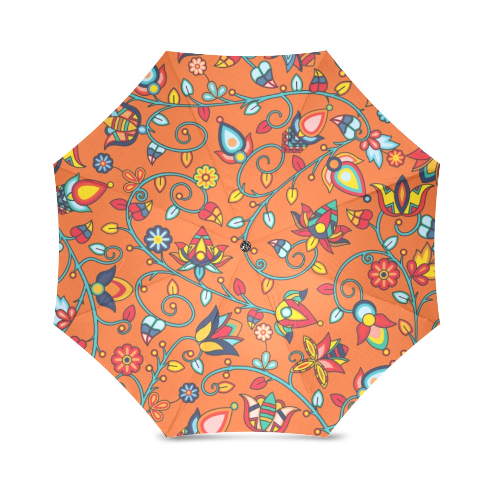 Thorny Path ECM Orange Foldable Umbrella