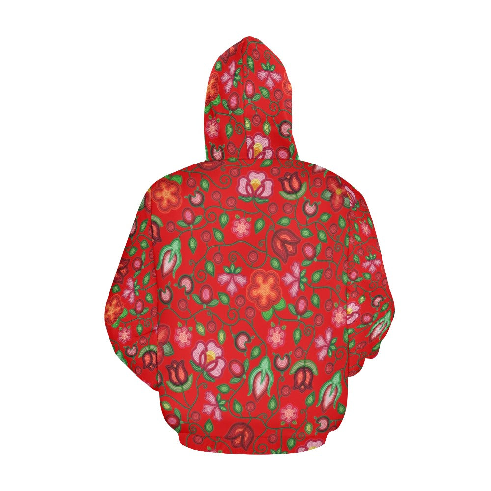 Rose Reverie Red Hoodie for Men