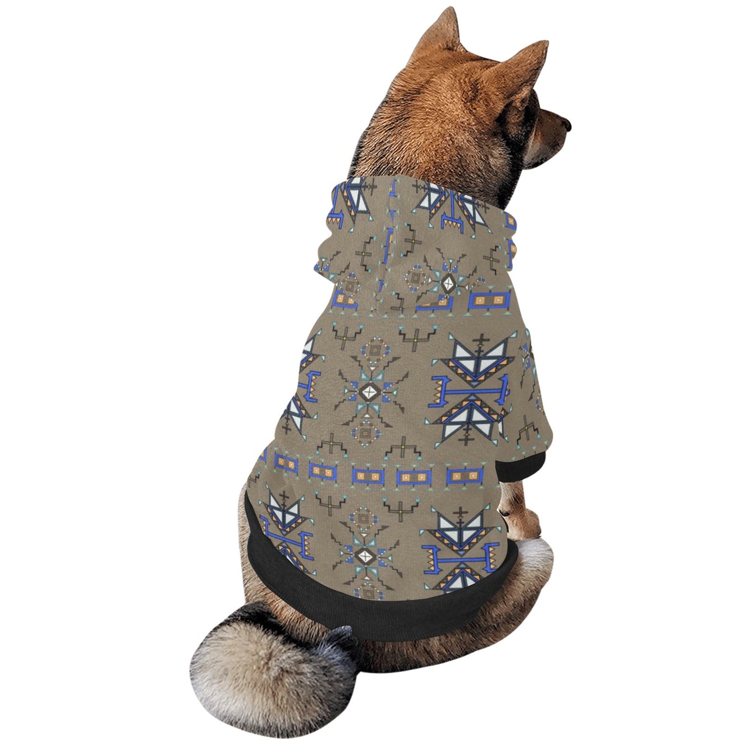 Eagle Strike Brown Pet Dog Hoodie