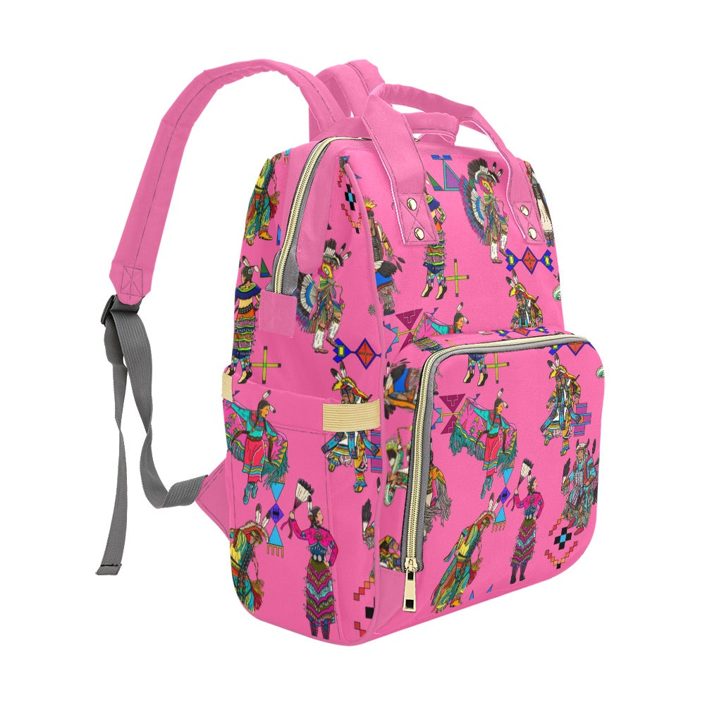 Grand Entry Dancer Pink Multi-Function Diaper Backpack