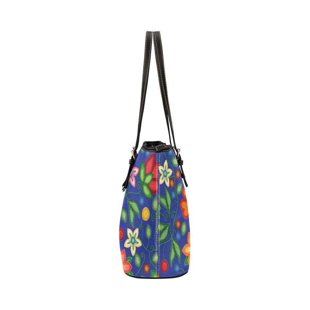 Morning Harmony Sapphire Leather Tote