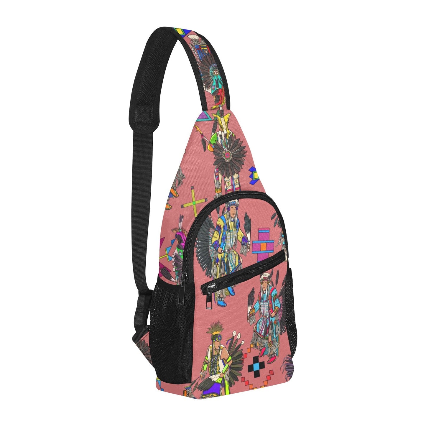 Men's Tradish Dancers Terra Cotta Chest Bag