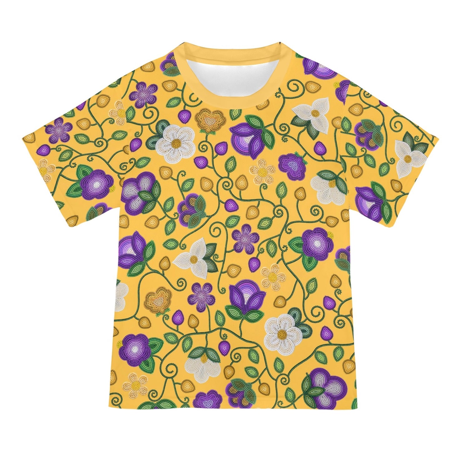 Midnight Moss Bloom Yellow Tee
