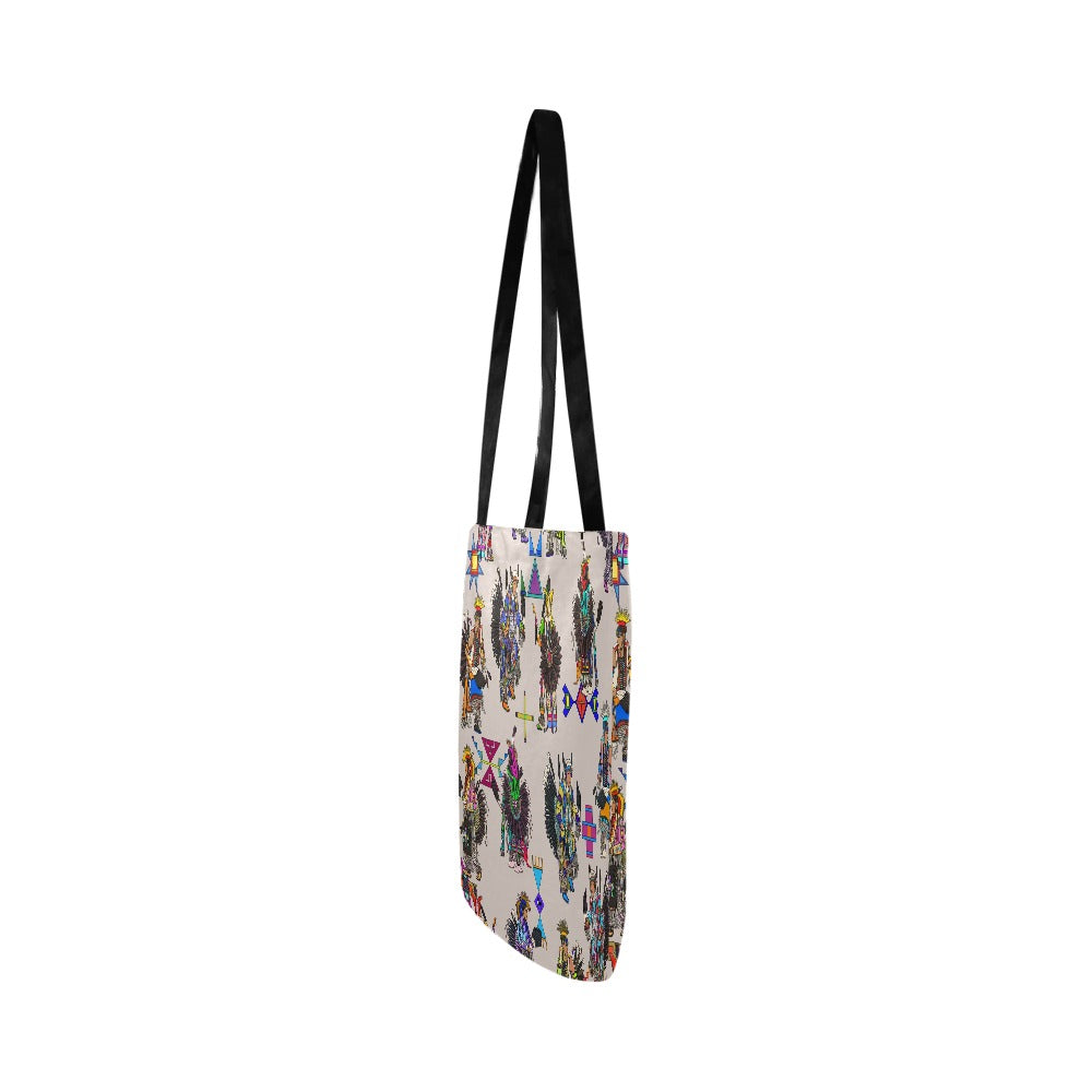 Men's Tradish Dancers Muslin White Reusable Shopping Bag