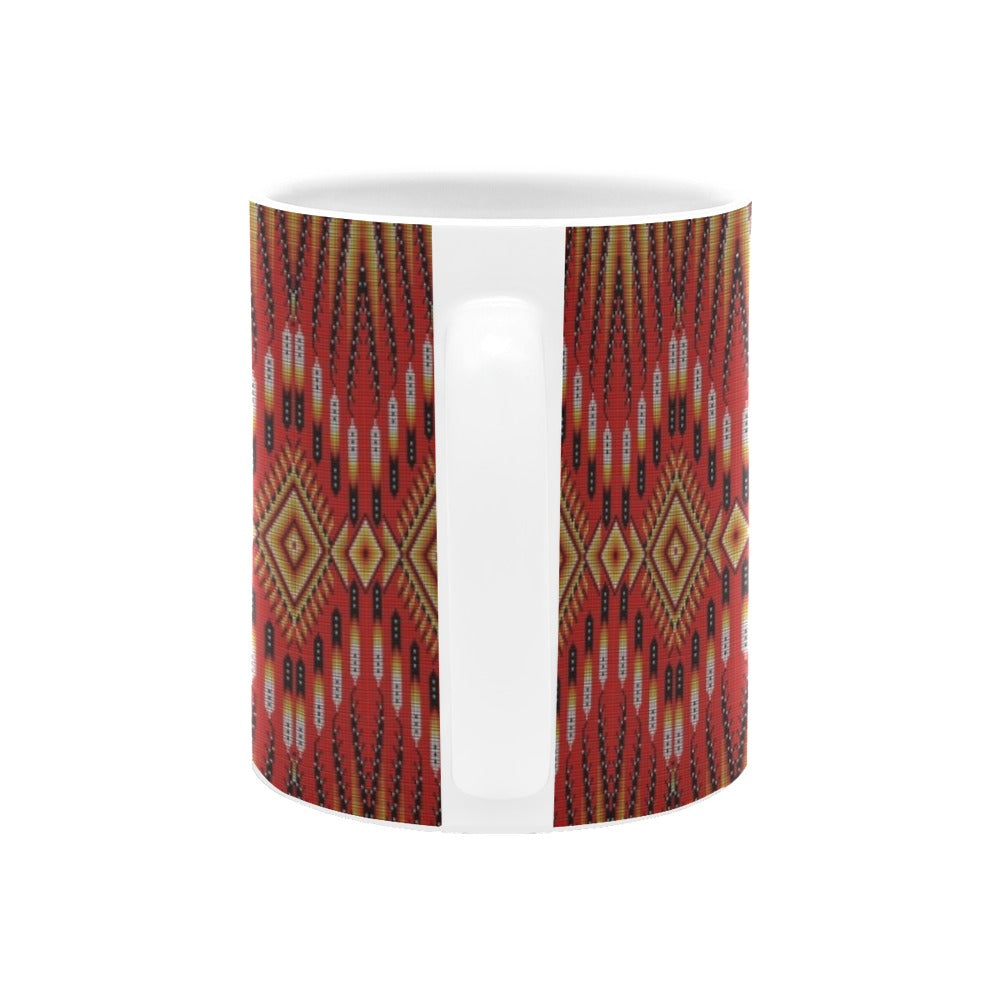 Fire Feather Red Mug