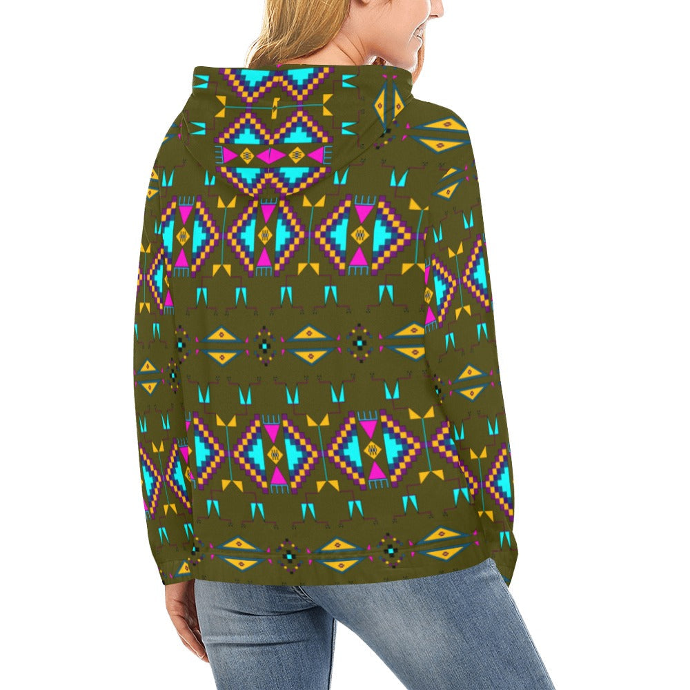 Rite of Passage Olive Hoodie for Women
