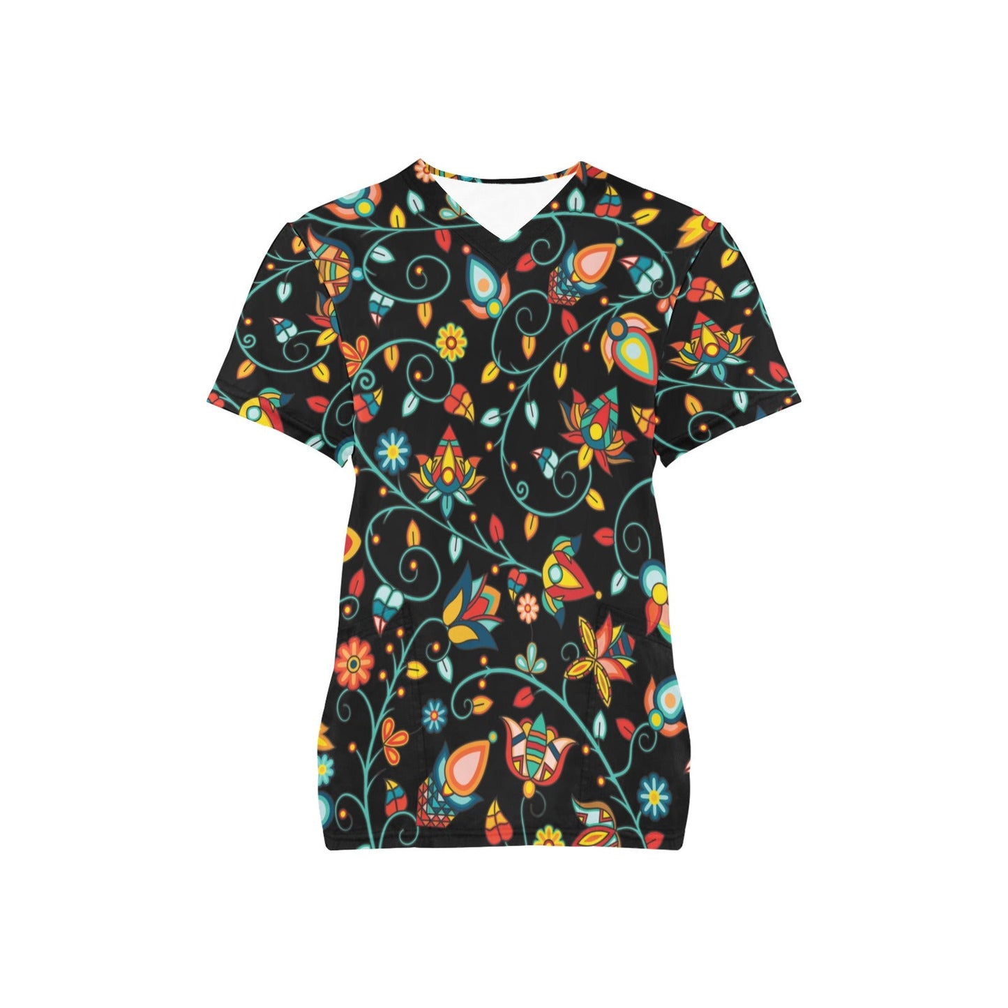 Thorny Path Scrub Top