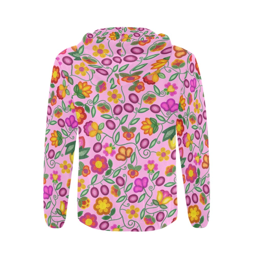 Boreal Bounty Pink Zip Hoodie
