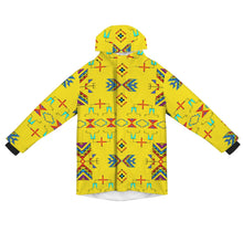 Load image into Gallery viewer, Rainbow Chief Rainbow Yellow Unisex Sherpa Lined Hooded Coat
