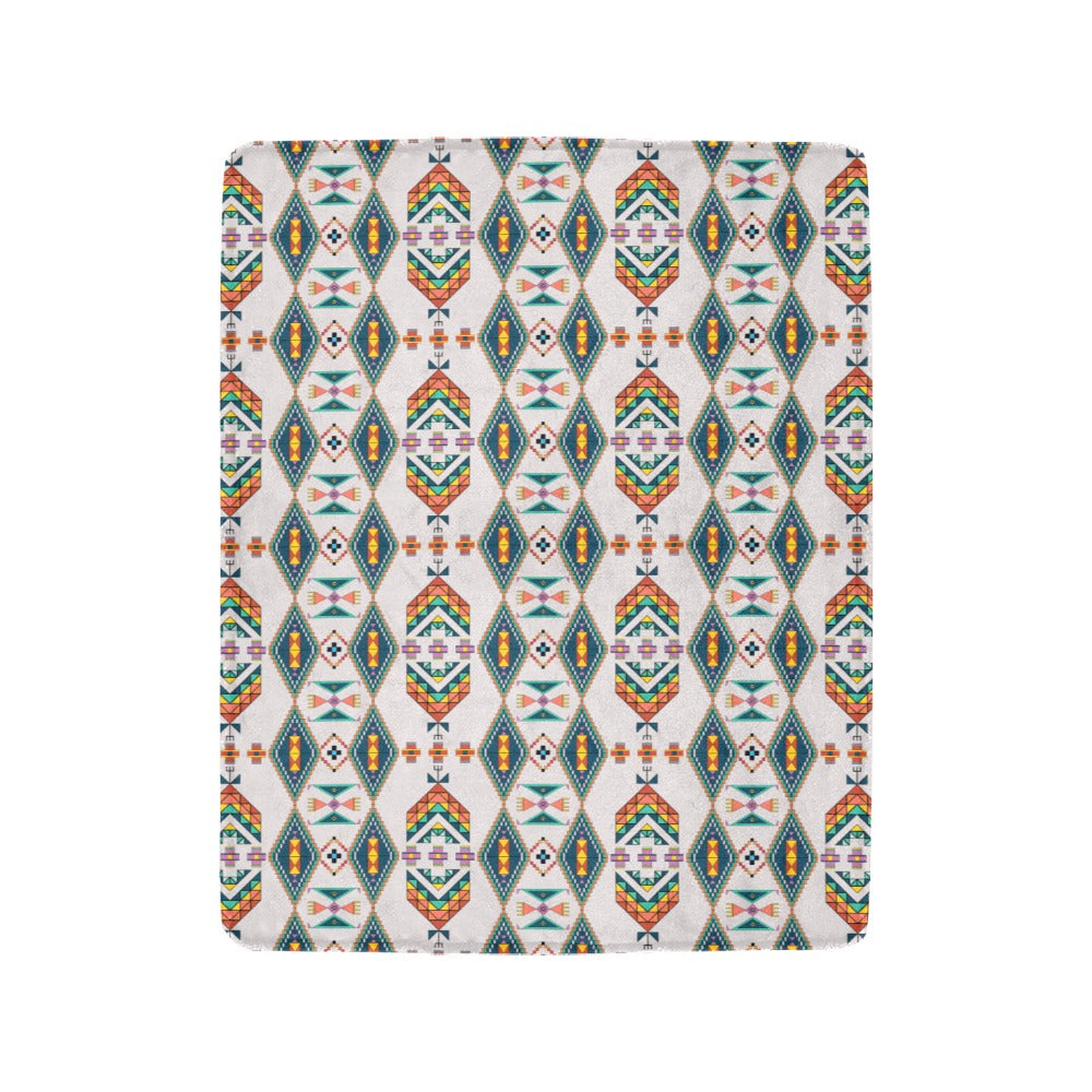 Travois Tipi Grey Ultra-Soft Micro Fleece Blanket 40"x50"