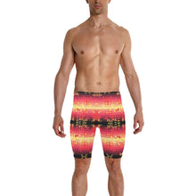 Load image into Gallery viewer, Soleil Fusion Rouge Men&#39;s Knee Length Swimming Trunks
