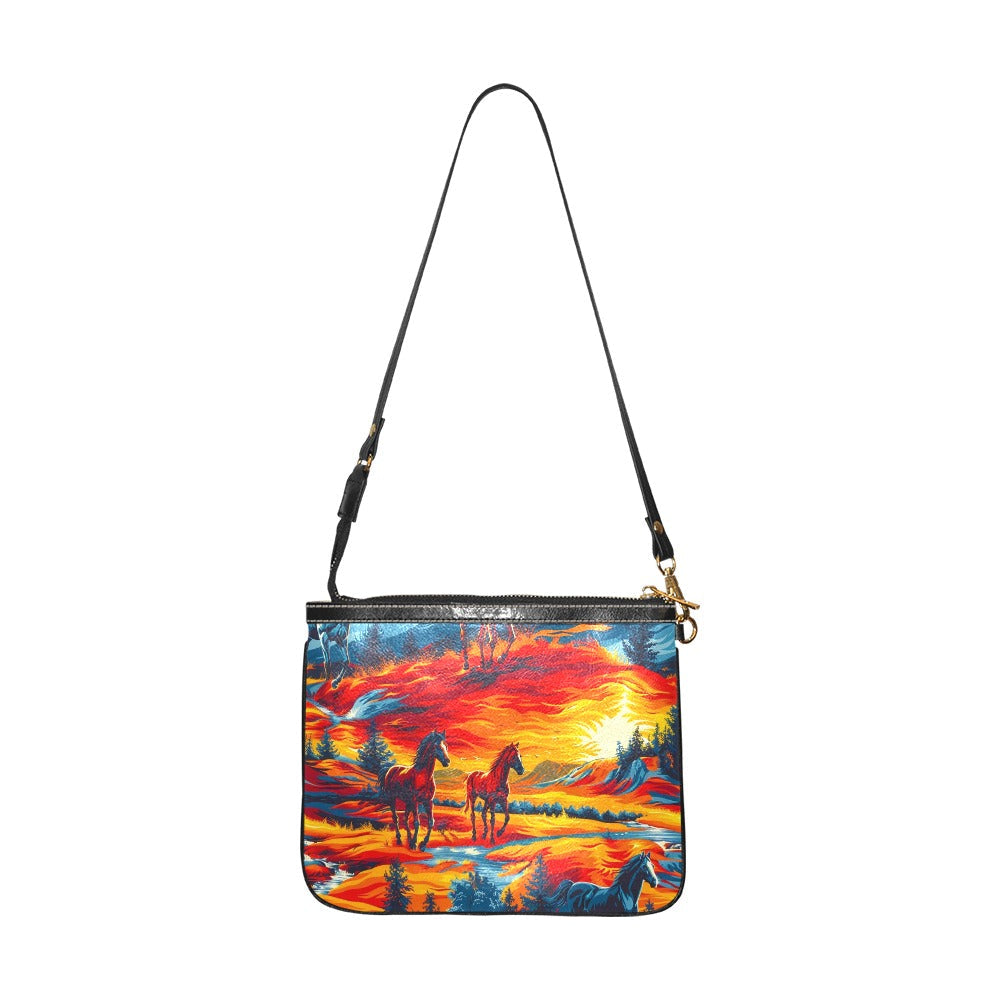 Wild Horses Small Shoulder Bag