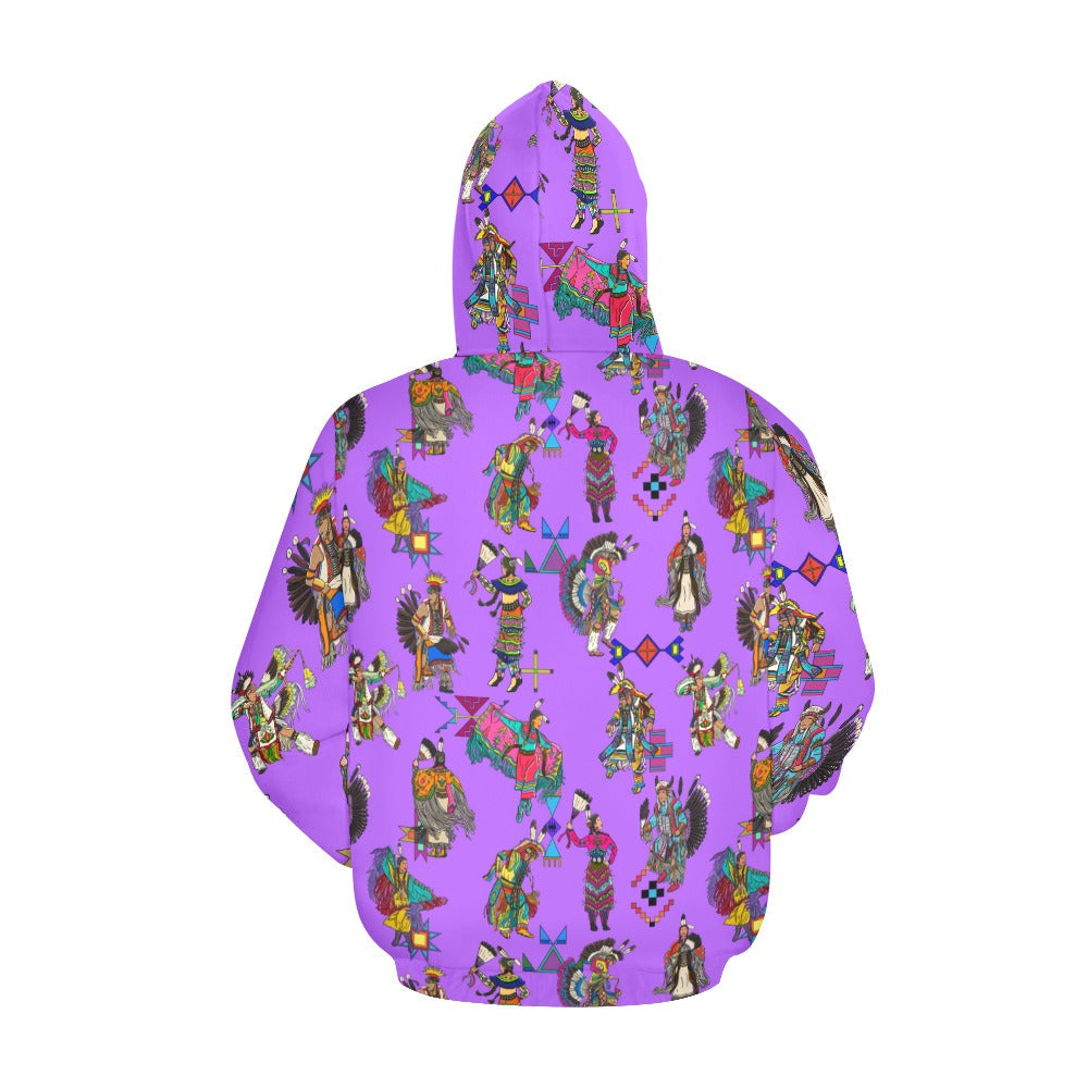 Grand Entry Dancers Purple Hoodie for Men