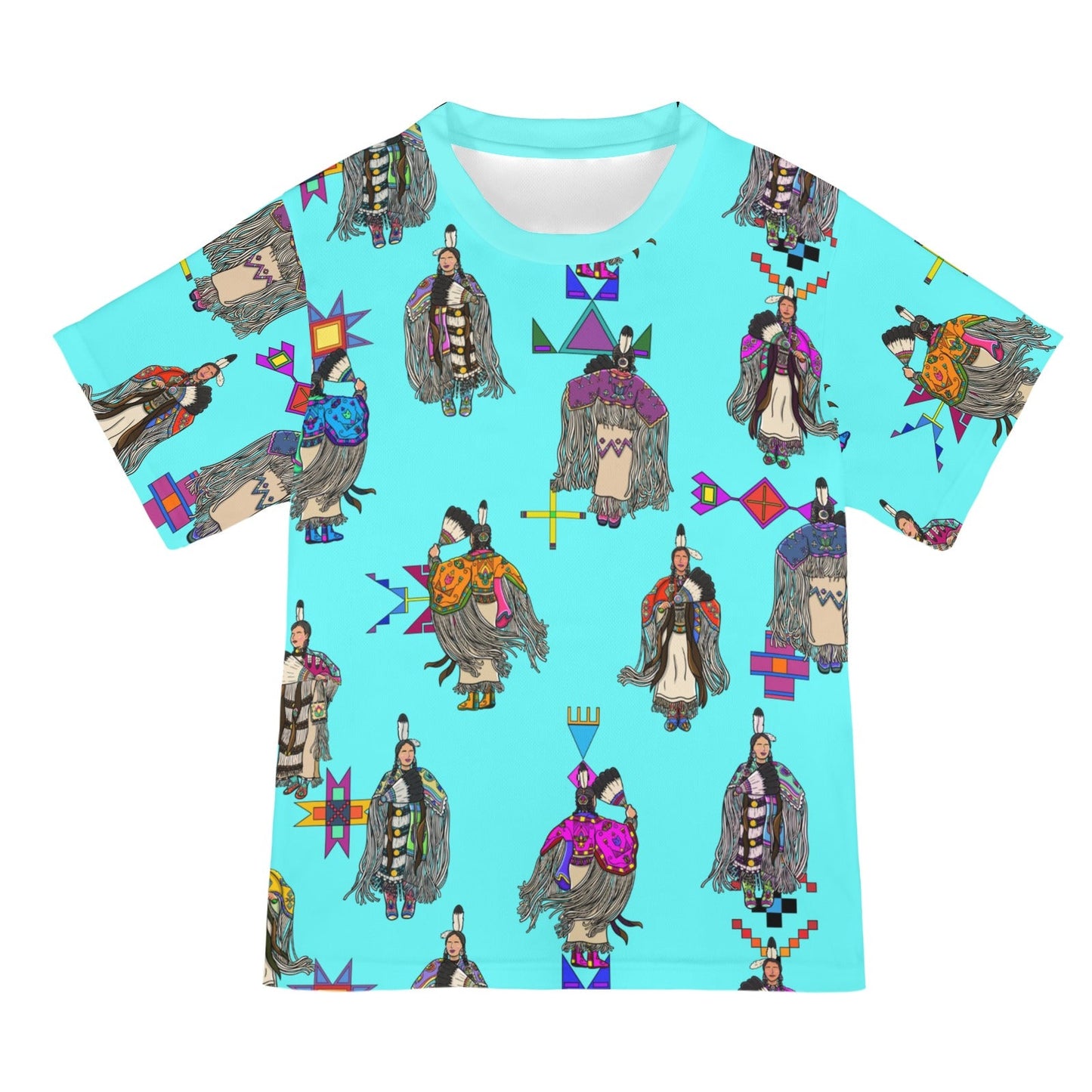 Women's Tradish Dancers Turquoise Tee