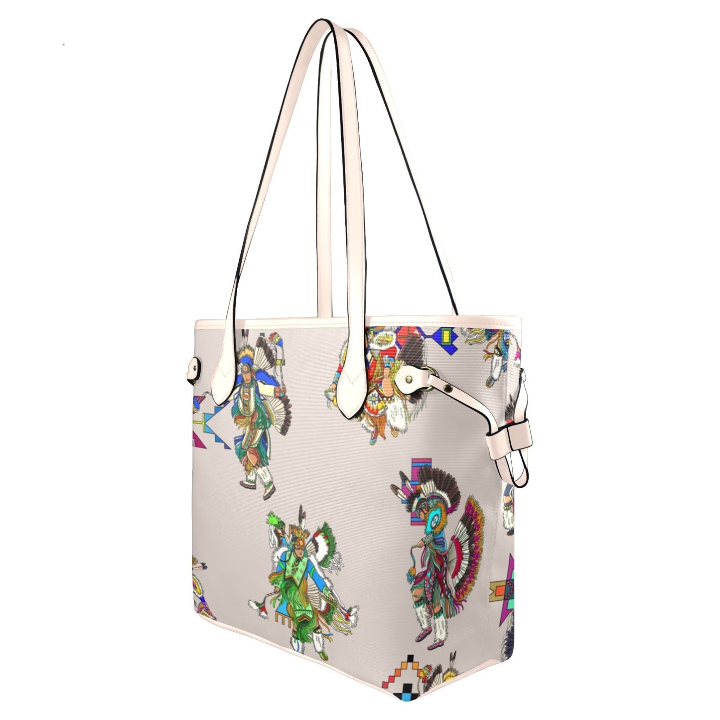 Men's Fancy Dancers Muslin Clover Canvas Tote