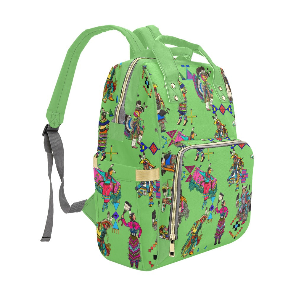 Grand Entry Dancers Grass Multi-Function Diaper Backpack