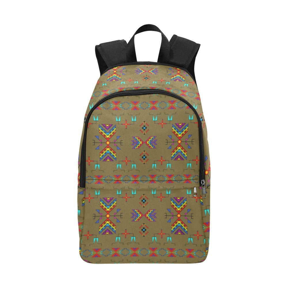 Rainy Chief Rainbow Sage Grass Fabric Backpack for Adult
