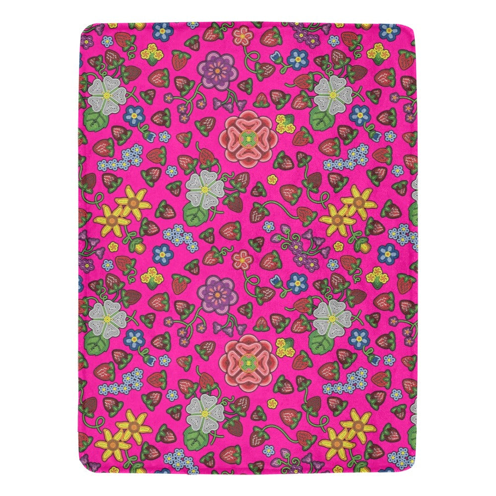 Berry Pop Blush X-Large Micro Fleece Blanket