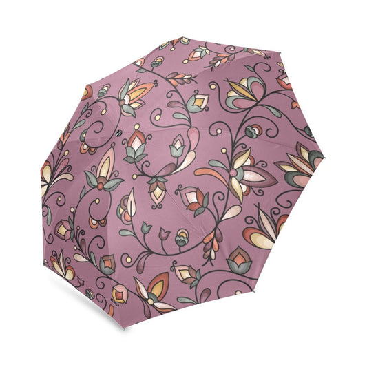 Burnt Sky Petals Magenta Foldable Umbrella