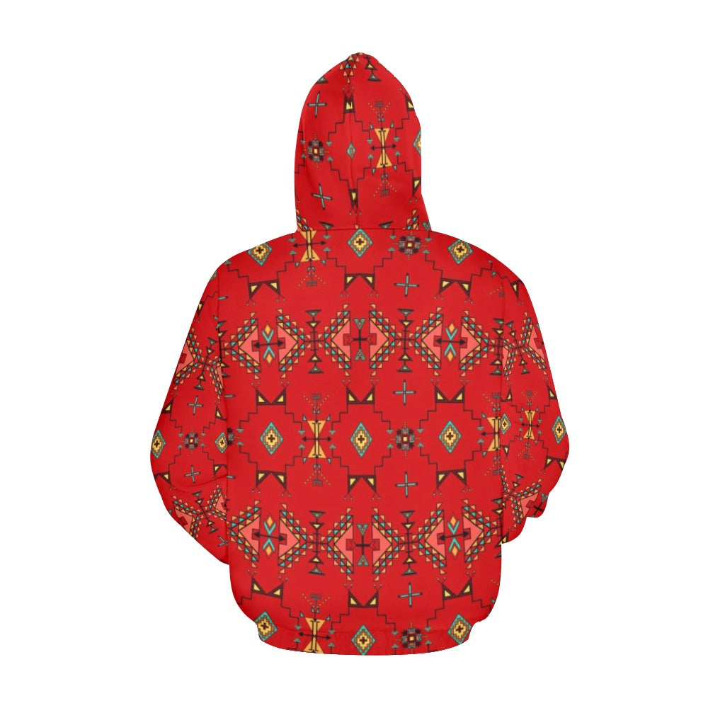 Thunder Flight Red Hoodie for Women