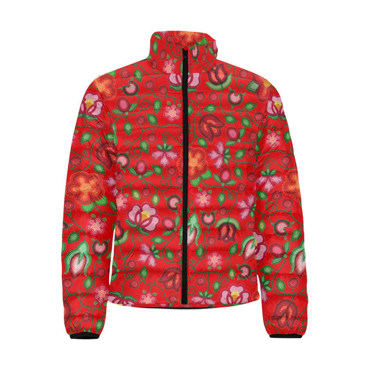 Rose Reverie Red Padded Jacket