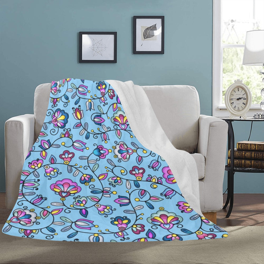 Autumn Bundle Blessing Blue X-Large Micro Fleece Blanket